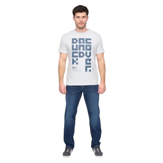 Duck and Cover Heren Squarelarge T-Shirt (Lichtblauw) - Image 5