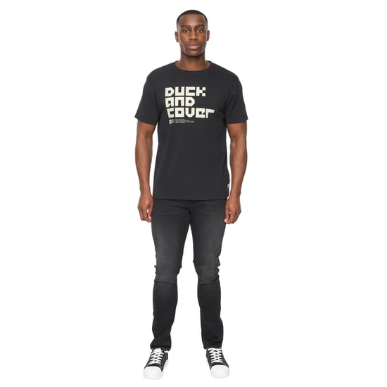 Duck and Cover Heren Bloxx T-Shirt (Zwart) - Image 3