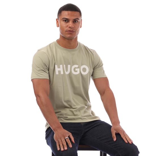 Men's Hugo Dulivio T-Shirt in Green - Image 4