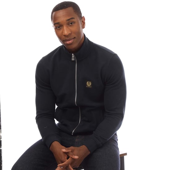 Men's Belstaff Full Zip Sweatshirt in inkwell - Image 4
