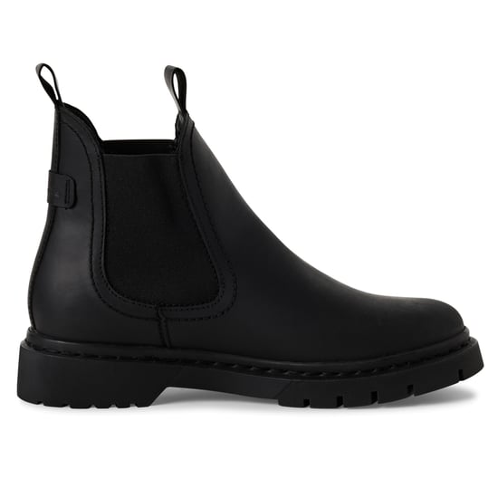 Tamaris Womens Black Leather Classic Chelsea Ankle Boots - Image 1