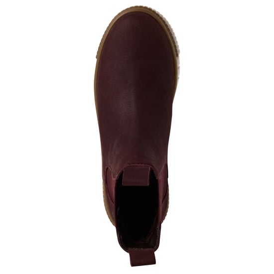 Tamaris Womens Bordeaux Burgundy Leather Chelsea Ankle Boots - Image 5