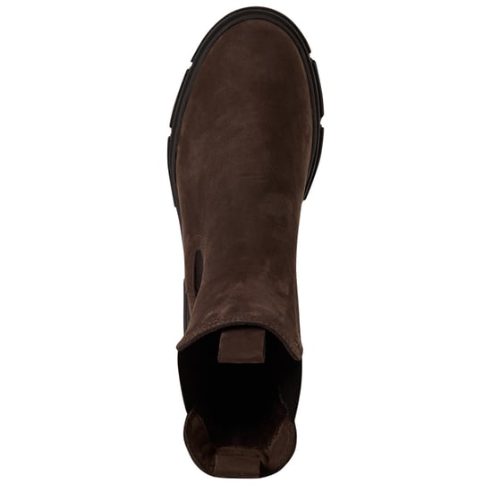 Tamaris Womens Mocca Brown Leather Classic High Pull-On Chelsea Ankle Boots - Image 5