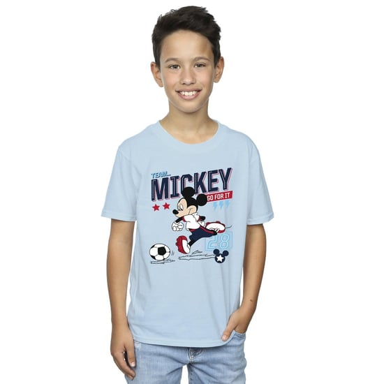 Disney Jongens Mickey Mouse Team Mickey Voetbal T-shirt (Babyblauw) - Image 2