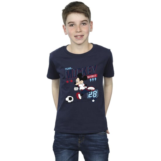 Disney Jongens Mickey Mouse Team Mickey Voetbal T-shirt (Marineblauw) - Image 2