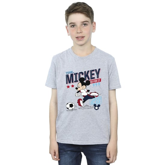 Disney Jongens Mickey Mouse Team Mickey Voetbal T-shirt (Sportgrijs) - Image 2