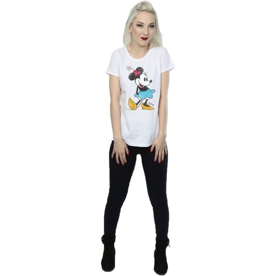 Disney Dames/Dames Klassiek Minnie Mouse Katoenen T-Shirt (Wit) - Image 4
