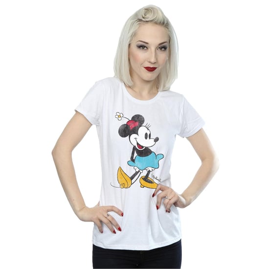 Disney Dames/Dames Klassiek Minnie Mouse Katoenen T-Shirt (Wit) - Image 5