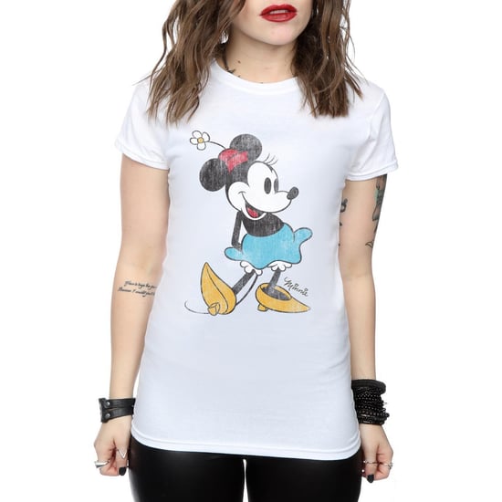Disney Dames/Dames Klassiek Minnie Mouse Katoenen T-Shirt (Wit) - Image 6