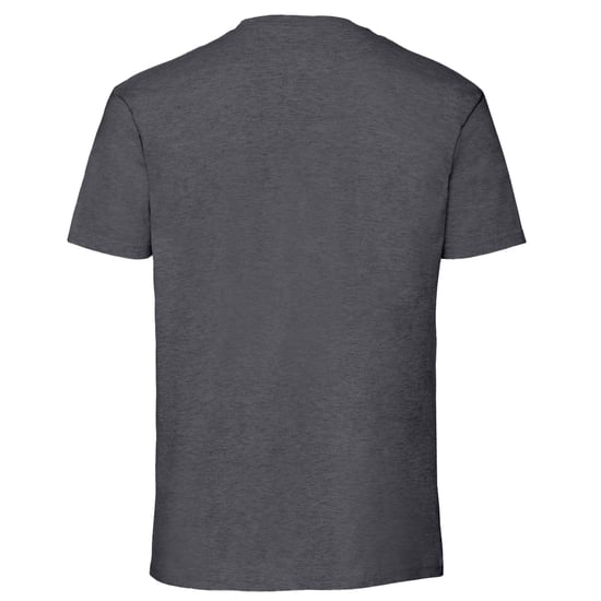 Fruit Of The Loom Mens Iconic Premium Ringspun Cotton T-Shirt (Dark Heather) - Image 2