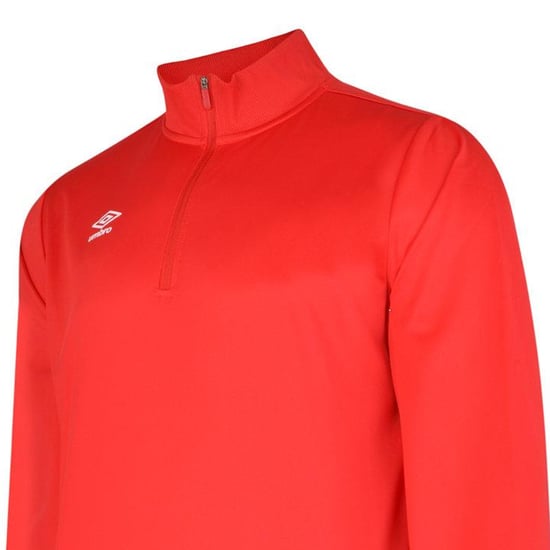 Umbro Kinder/Kinder Club Essential Sweatshirt met halve rits (Vermiljoen) - Image 3