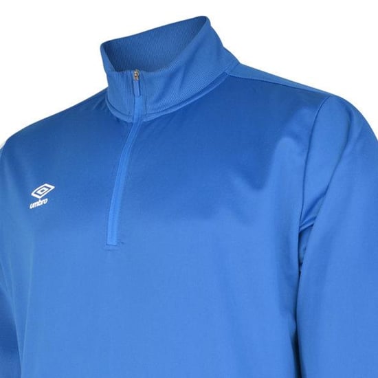 Umbro Mens Club Essential Half Zip Sweatshirt (Royal Blue) - Image 3