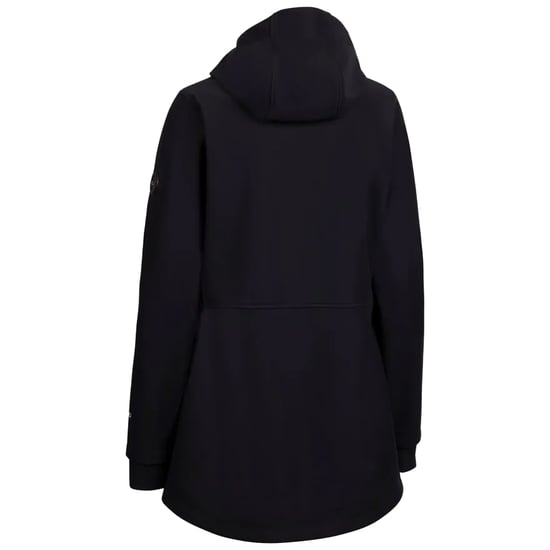 Trespass Womens/Ladies Priya Long Length Soft Shell Jacket (Black) - Image 2