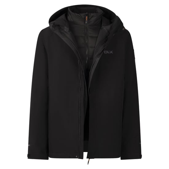 Trespass Mens Frederic 3 in 1 Raincoat (Black) - Image 3