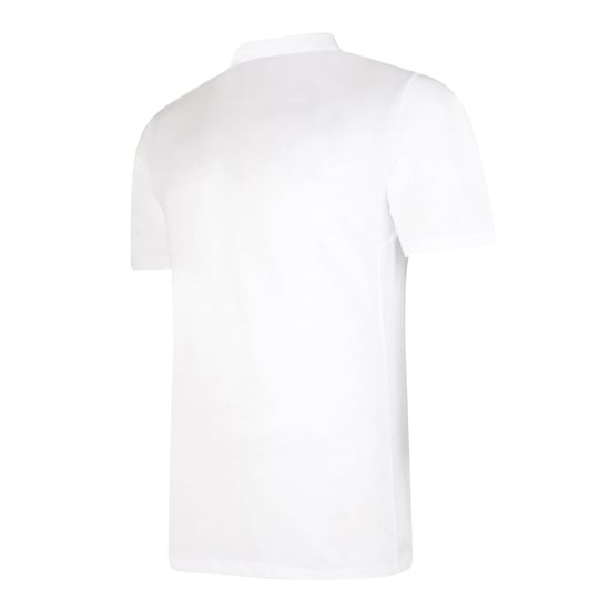 Umbro Mens Essential Polo Shirt (White/Black) - Image 2