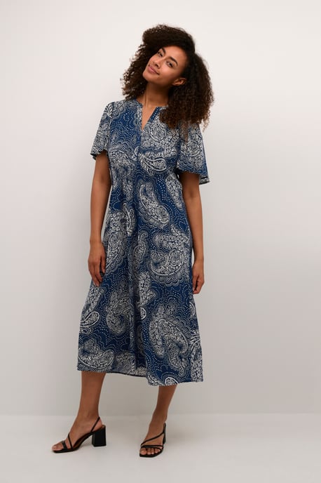 Jurk Relaxed fit blue white - Image 2