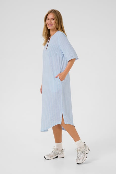 Jurk Loose fit blue white - Image 2