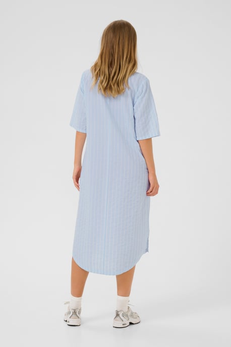 Jurk Loose fit blue white - Image 3