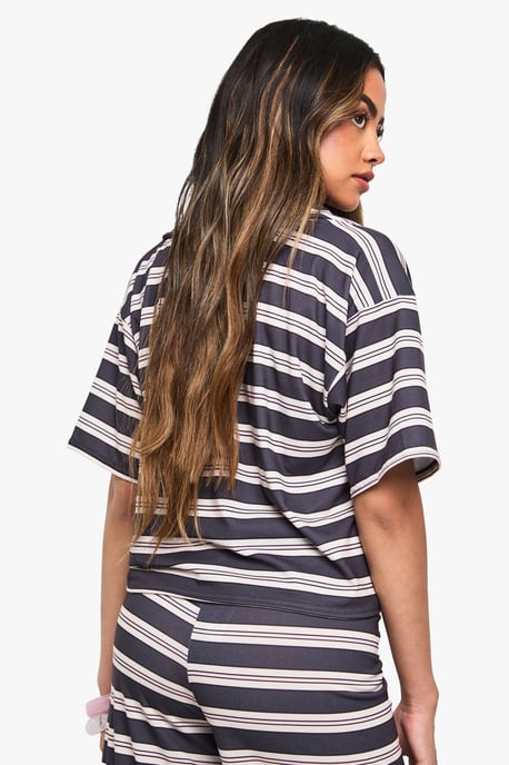 STRIPE COLLARED TOP - Image 2