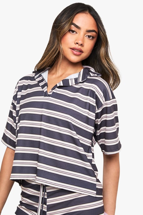STRIPE COLLARED TOP - Image 4