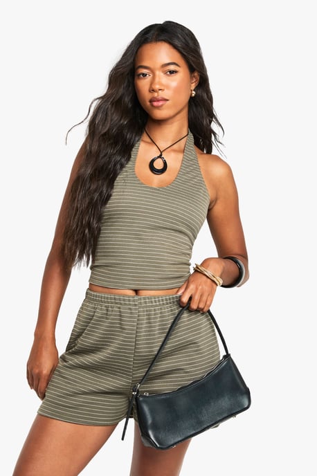 Stripe Halterneck Top - Image 1