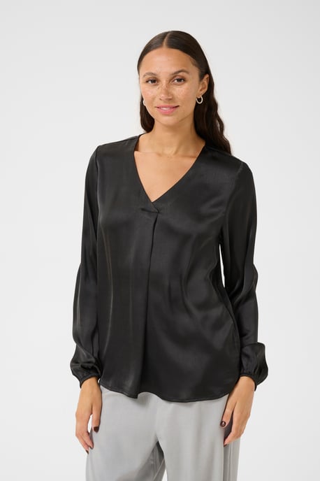 Sleeveless blouse Regular fit Black Deep - Image 3