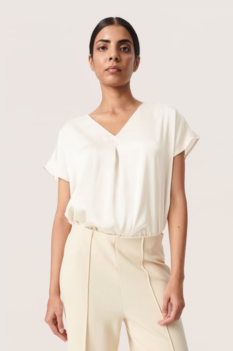 Sleeveless blouse Regular fit Whisper White - Image 3