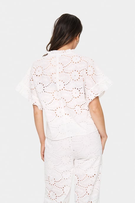 Blouse with short sleeve Loose fit Ice - Image 3