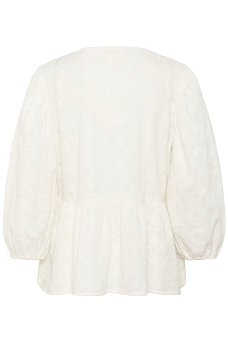 Blouse with short sleeve Loose fit Broken White - Image 5
