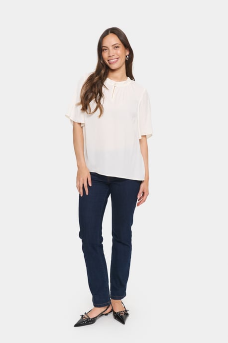Blouse with short sleeve Loose fit Ice - Image 2