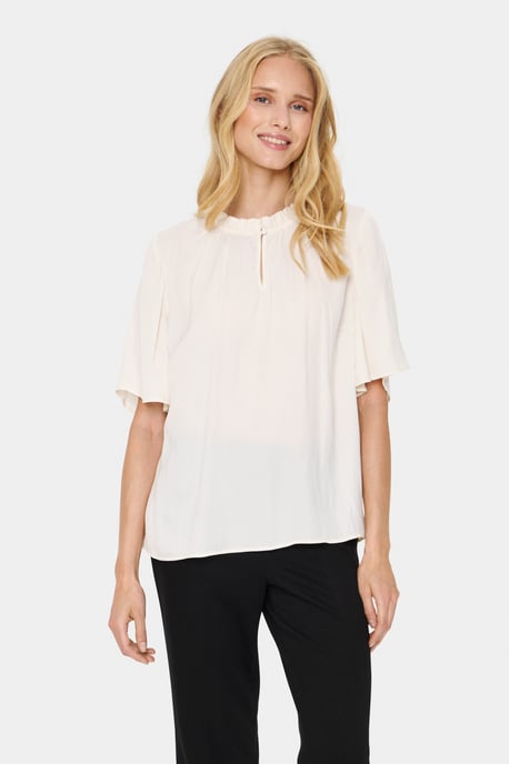 Blouse with short sleeve Loose fit Ice - Image 3