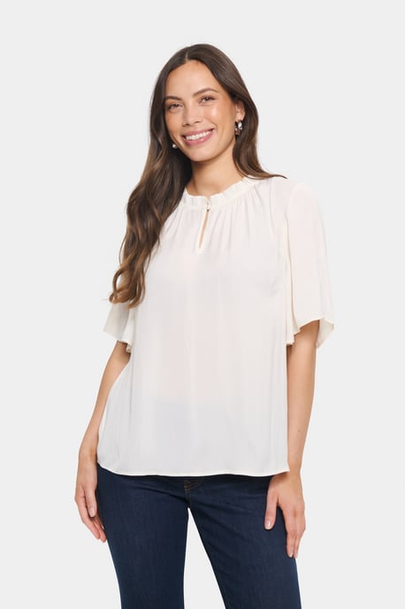 Blouse with short sleeve Loose fit Ice - Image 4