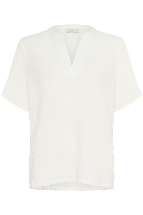 Blouse with short sleeve Regular fit Chalk - Image 4