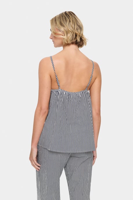 Mouwloos shirt Loose fit Ice Nightsky Stripe white navy - Image 3