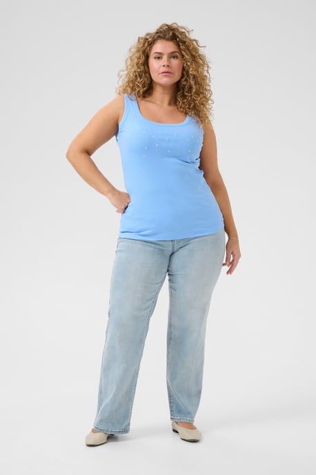 Jersey top Shaped fit Vista Blue - Image 1