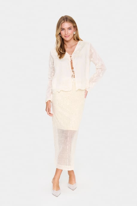 Blouse with short sleeve A-shape Ice - Image 1