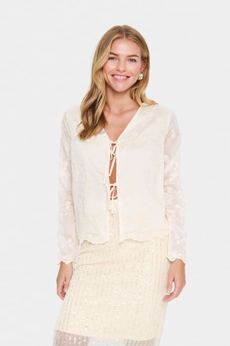 Blouse with short sleeve A-shape Ice - Image 2