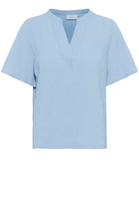 Blouse with short sleeve Regular fit Soft Chambray - Image 4