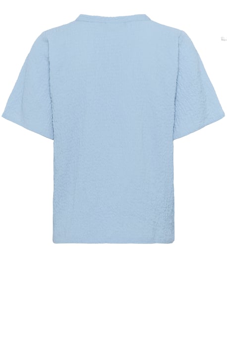 Blouse with short sleeve Regular fit Soft Chambray - Image 5