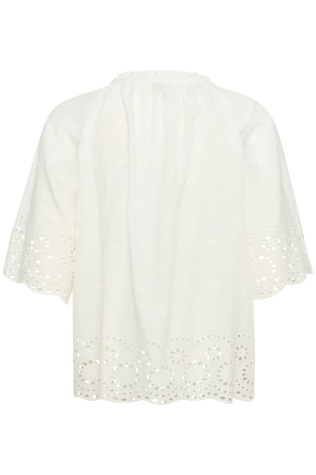 Blouse with short sleeve Relaxed fit Spring Gardenia - Image 5