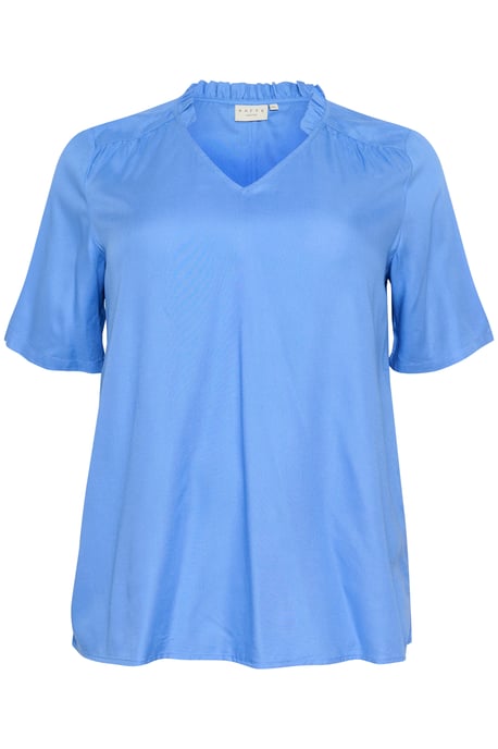 Blouse with short sleeve A-shape Ultramarine - Image 4
