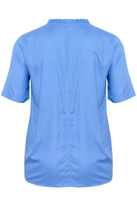 Blouse with short sleeve A-shape Ultramarine - Image 5