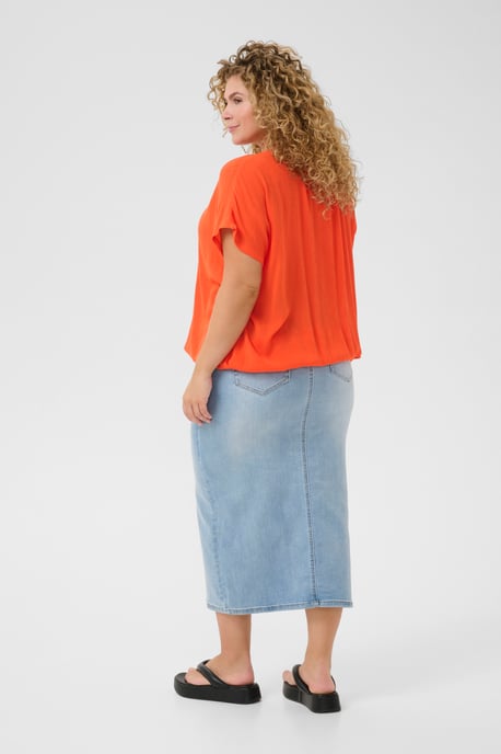 Blouse with short sleeve Loose fit Grenadine - Image 2