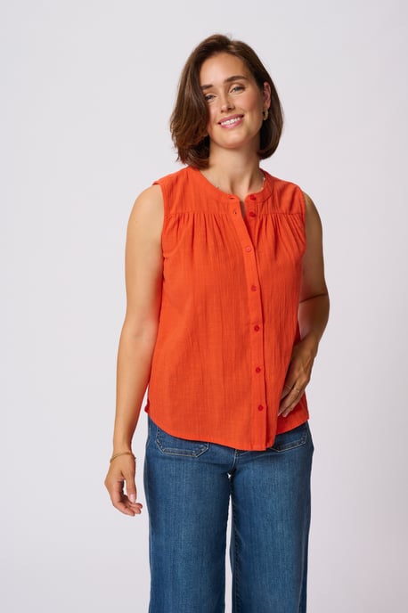 Blouse with short sleeve Regular fit Grenadine - Image 3