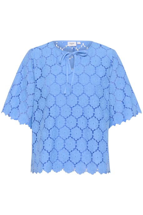 Blouse with short sleeve Loose fit Provence - Image 4