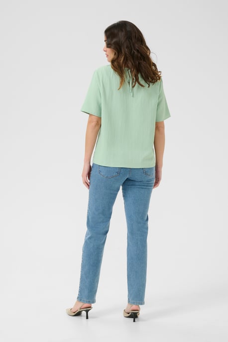 Blouse with short sleeve Regular fit Green Bay CC. - Image 2