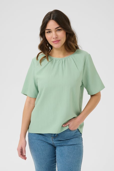 Blouse with short sleeve Regular fit Green Bay CC. - Image 3