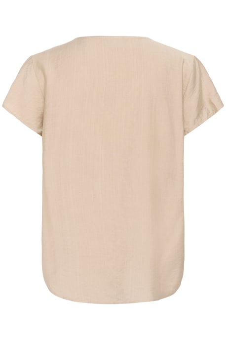 Blouse met korte mouwen Regular fit Feather Grey CC beige - Image 5