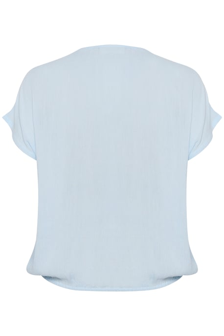 Blouse with short sleeve Loose fit Celestial Blue - Image 5