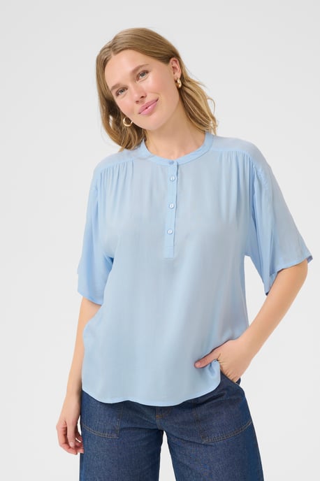 Blouse with short sleeve Casual fit Windsurfer - Image 3